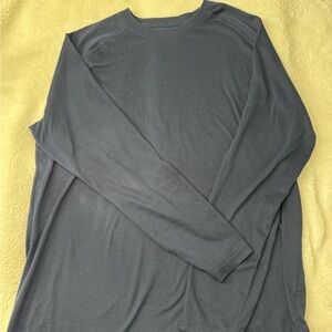 Athletic Works Men's Long Sleeve Dark Gray Tee